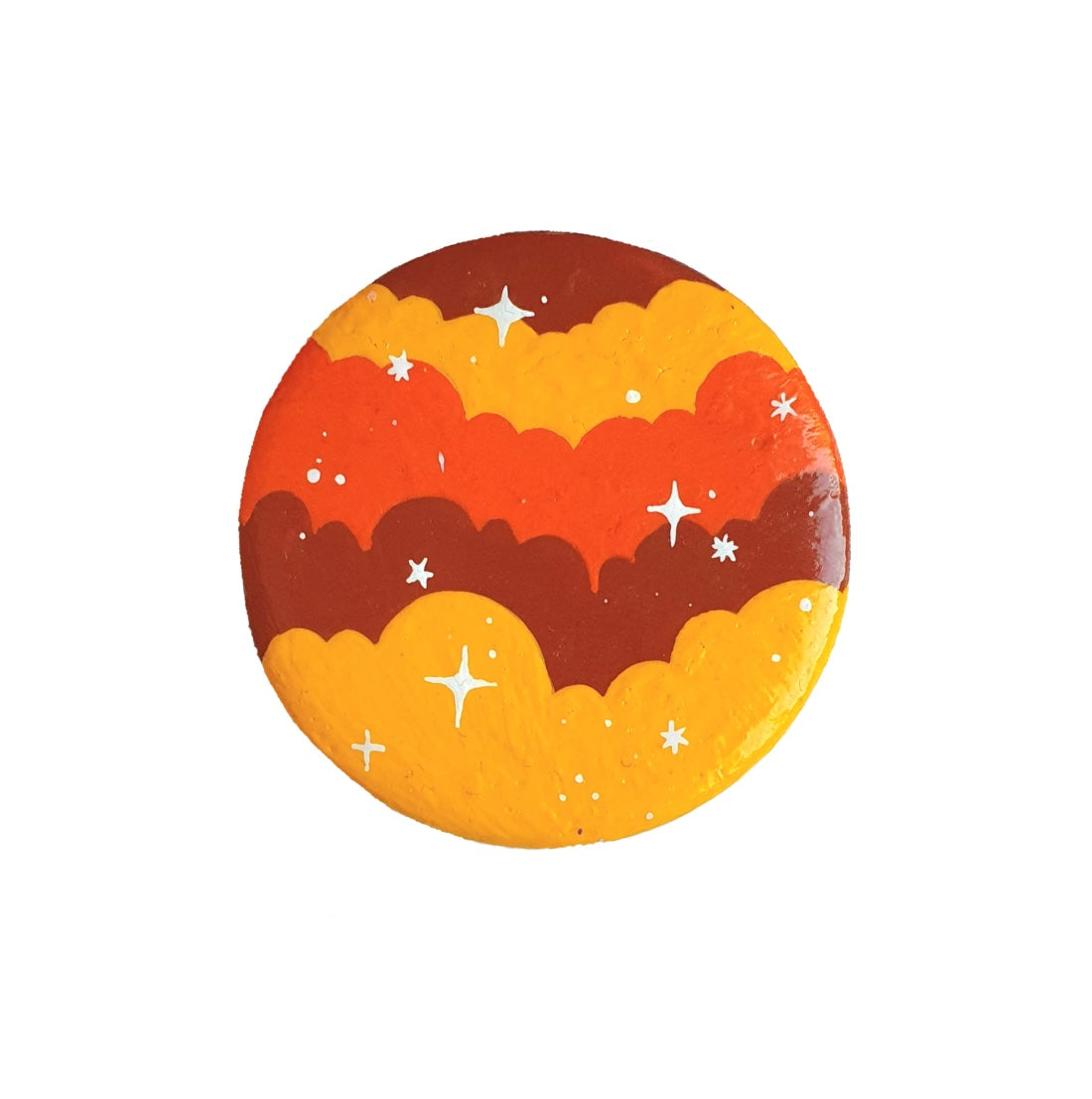 Cloud pin - 70's colors