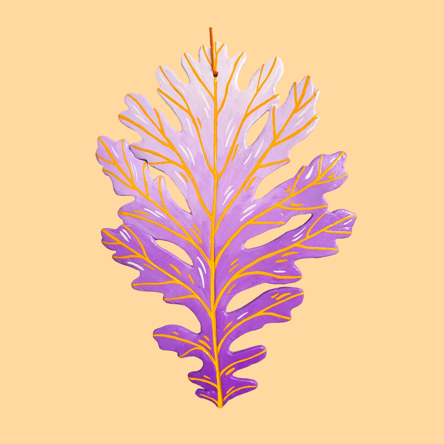 Leaf - purple and yellow