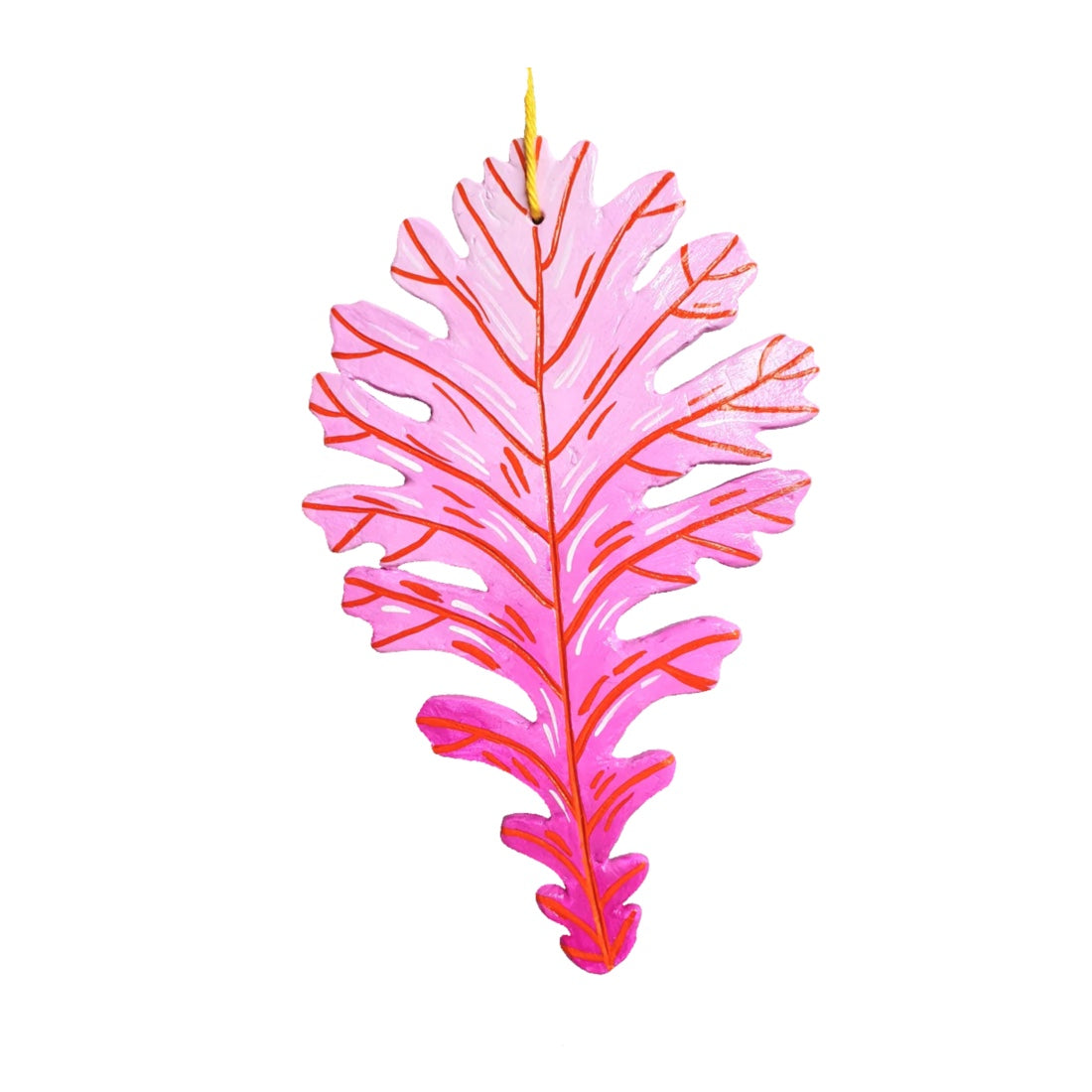 Leaf - pink and red