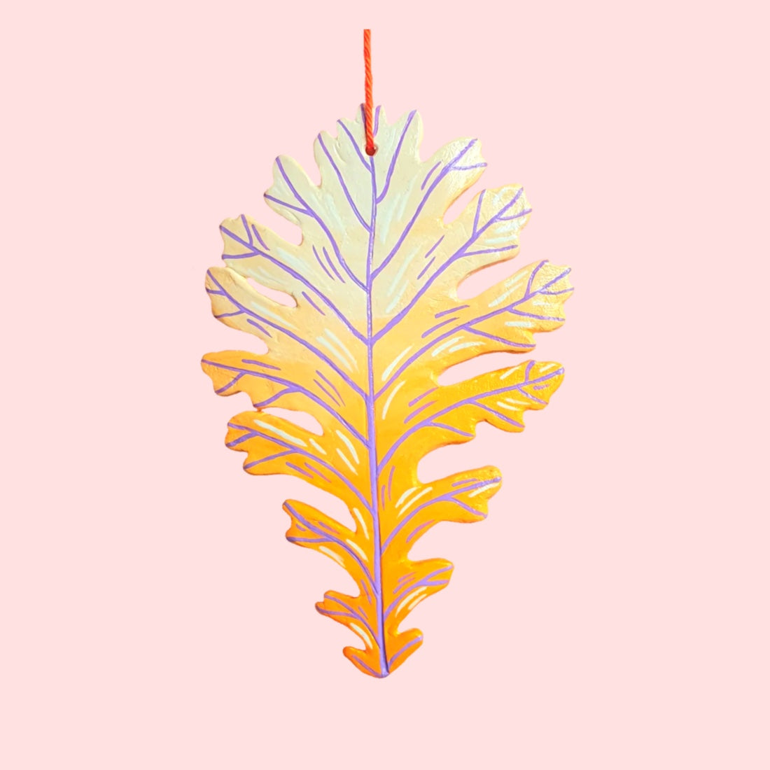 Leaf - yellow and purple