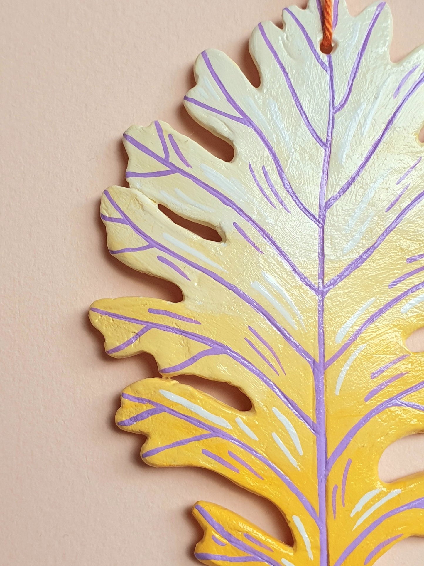 Leaf - yellow and purple