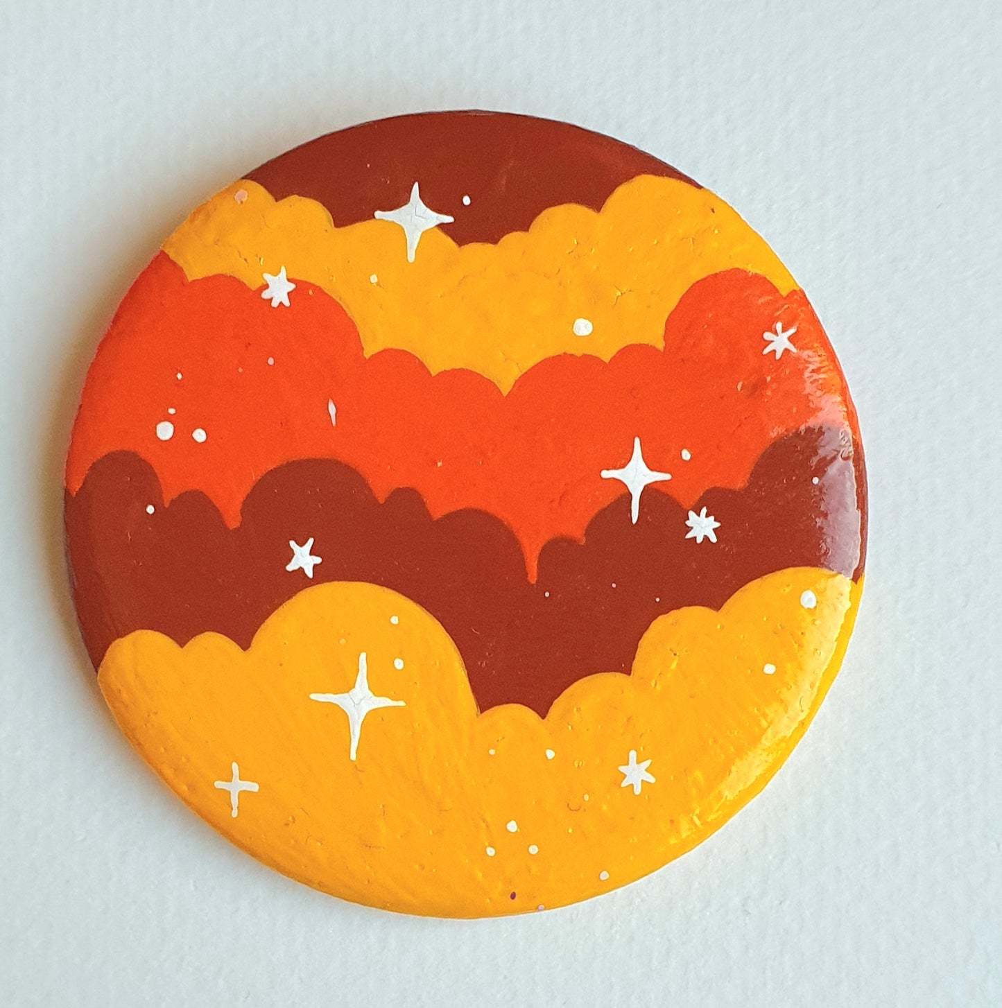 Cloud pin - 70's colors