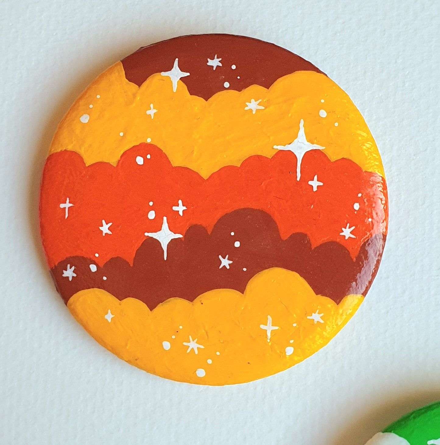 Cloud pin - 70's colors